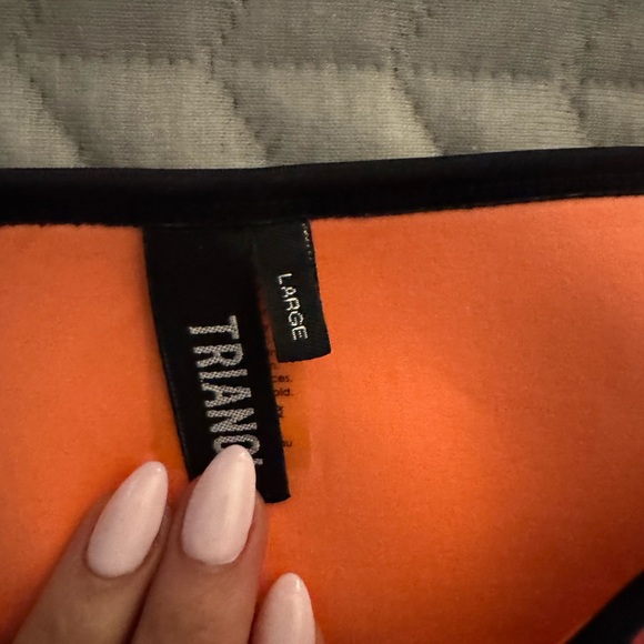 Triangl triangle neoprene bikini med lg scuba bikini orange pink - Picture 3 of 8